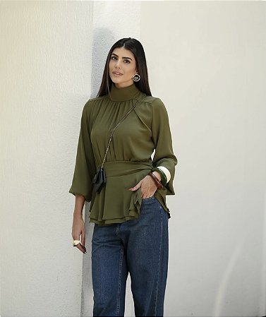 Blusa Ava Verde Oliva