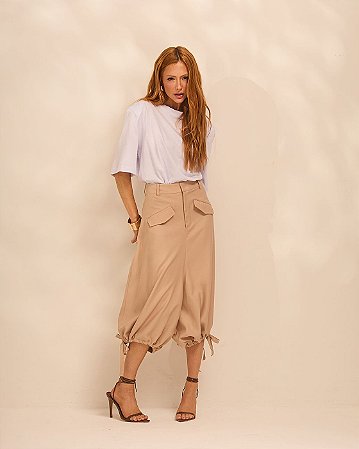 Calça Cropped Baloon