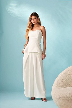 Calça Wide Alfaiataria Pregas