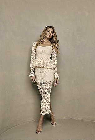 Vestido Estella Creme