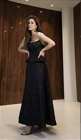 Conjunto Jacquard Corset TQC e Saia Godê