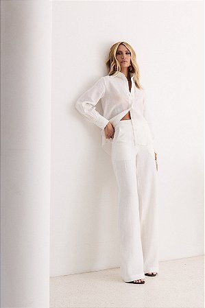 Conjunto 100% linho Off White