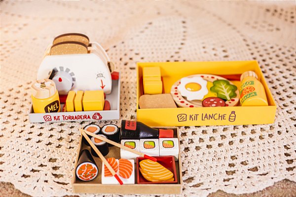 Combo lanche + torradeira + sushi