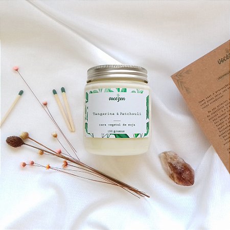 Vela Aromática | Tangerina + Patchouli - 190g