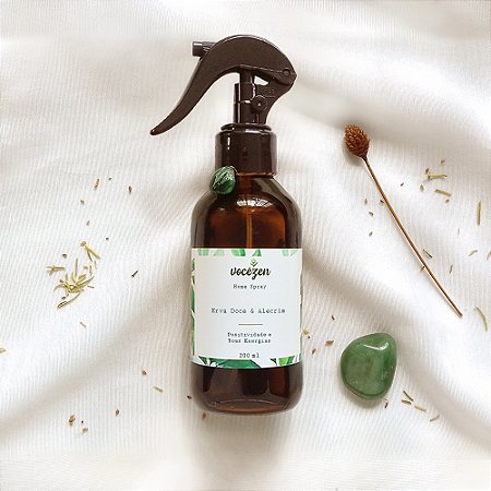 Home Spray - Erva Doce + Alecrim + Ágata Verde | Boas Energias - 200ml