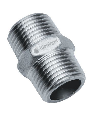 Niple Duplo BSP 150# Inox 304 1"