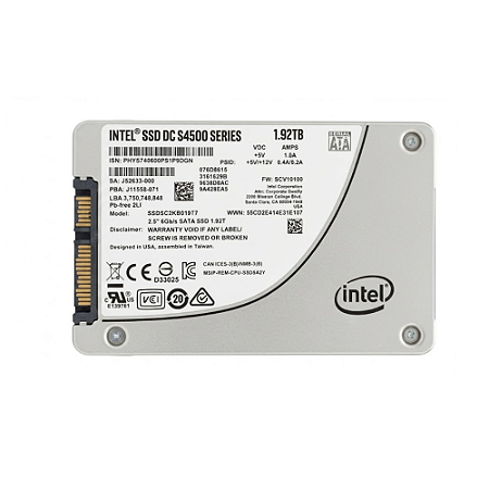 Ssd Servidor 1.92Tb Sata 2.5 D3-S4500 - SSDSC2KB019T7
