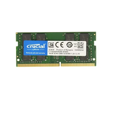 Memória Notebook 16GB DDR4 2666 SODIMM Crucial - CB16G02666
