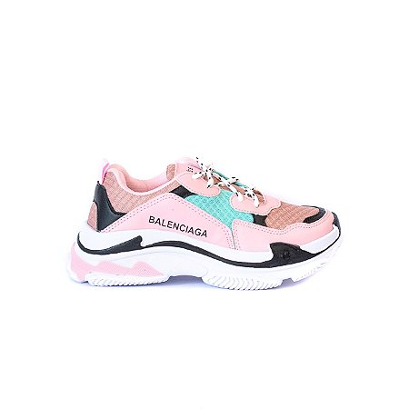 balenciaga preto e rosa