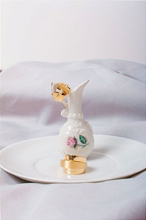 Anel Ouro liso com Fenda