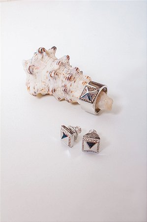 Conjunto Prata Microzircônias Rosé