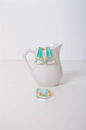 Anel Ouro Aqua