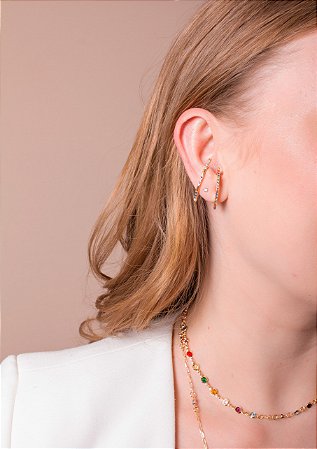 Conjunto Zircônias Arco-íris