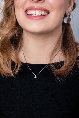 Gargantilha Ponto de Luz Rd Branco