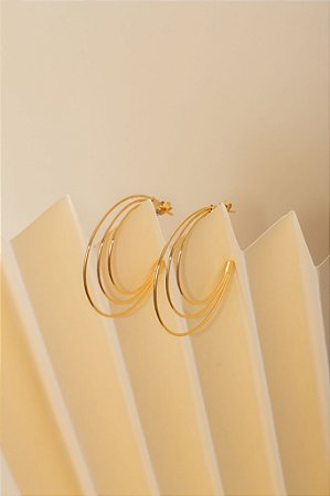 Brinco Ouro 3 Linhas