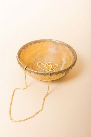 Gargantilha Ouro Italiana 60cm