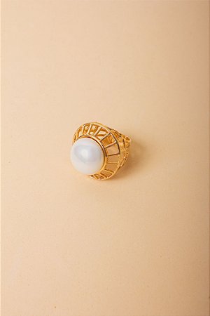 Anel Grade Ouro Pérola