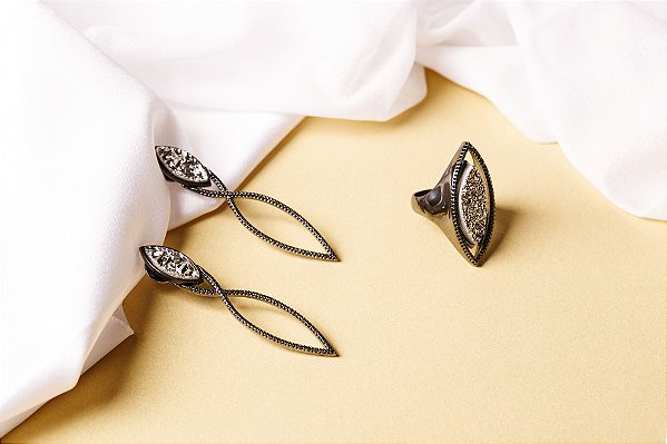 Anel Olho Drusa Prateada