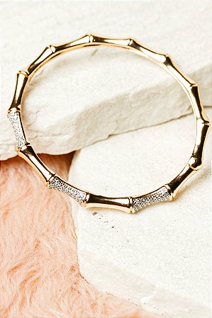 Pulseira Coroa Brilhante Rosé