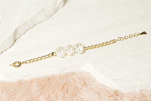 Pulseira Três Cristais