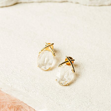 Brinco X Cristal Quartzo