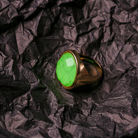 Anel Seoul - Cristal Verde Neon
