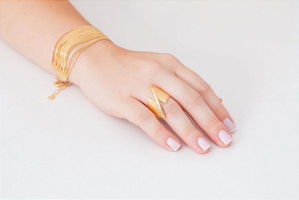 Anel Ouro Fosco e Liso