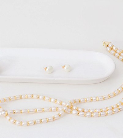 Brinco Clássico Pérola 12mm