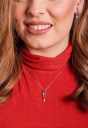 Gargantilha Cristal Azul Límpido