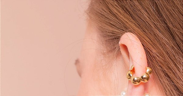 Piercing Ouro Meia Esfera