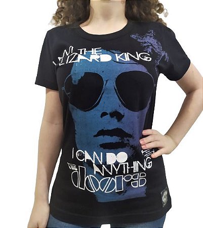 Camiseta Baby Look Rock Banda The Doors Bandas Camisa