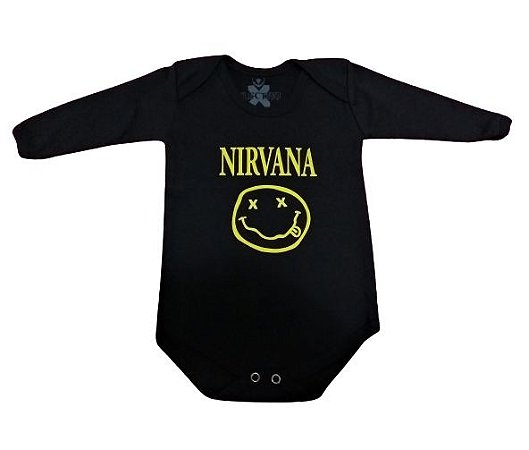 Body Infantil Manga Longa Nirvana