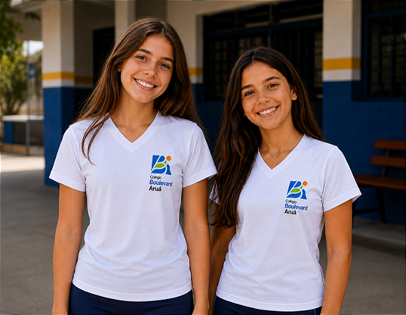 BOULEVARD - CAMISETA BABY LOOK BRANCA