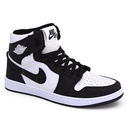 Tenis Botinha Nike Air Jordan Preto com Branco - Thamar Shoes