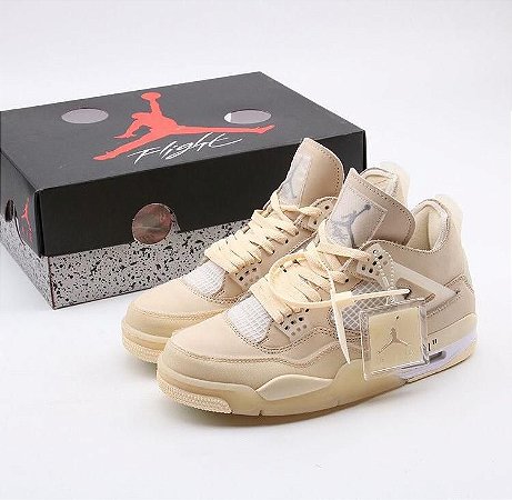 nike air jordan 4 retro off white sail