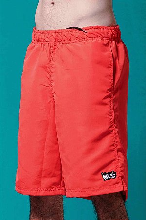 Shorts Chronic Tactel Nylon Sublimado Vermelho