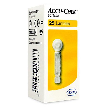 Lancetas Accu Chek Softclix Caixa Com 25 Lancetas