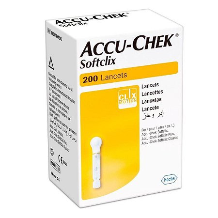 Lancetas Accu-chek Soft Clix 200 Unid. Roche