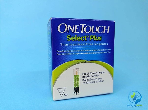 50 Tiras Reagentes Fitas One Touch Select Plus  Validade: 01/2023