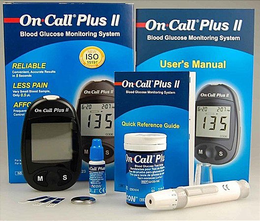 Aparelho Medidor de Glicose On Call Plus II