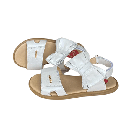 Sandália Infantil Menina Gambo Glitter Branca