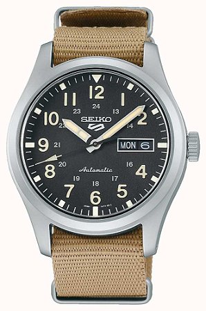 Relógio Masculino Seiko Sports 5 Automático Militar SRPG35K1