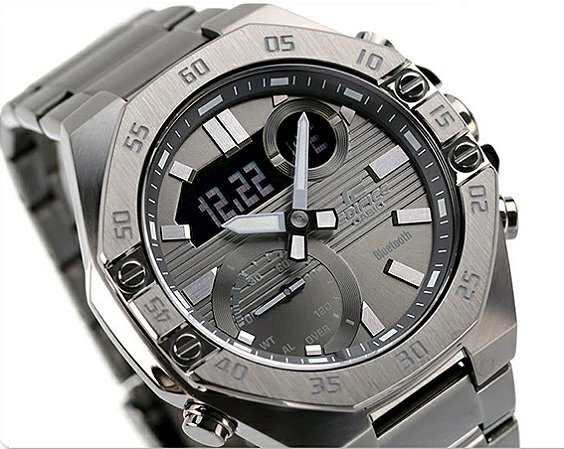 Relógio Masculino Casio Edifice Ecb-10dc-1bdf Anadigi