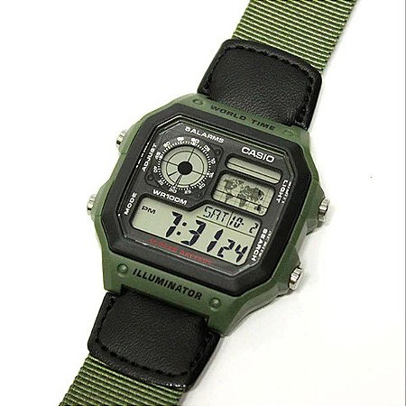 Relógio Masculino Casio Ae-1200whb-3bvdf