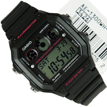 Relógio Casio Masculino Standard Ae-1300wh-1a2vdf