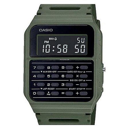 Relógio Casio Unissex Calculadora Data Bank CA-53WF-3BDF