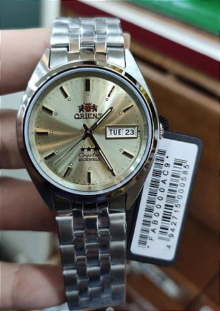 Relógio Masculino Orient 3 estrelas FAB00001W9 Automático - Altarelojoria  relógios originais invicta orient casio e muito mais.