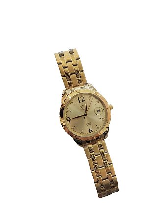 Relógio Feminino Vip Ma-13072 Dourado Calendário