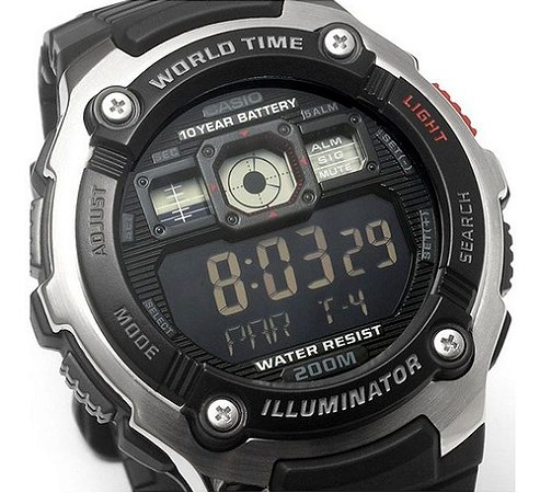 Relógio Masculino Casio Ae-2000w-1bv