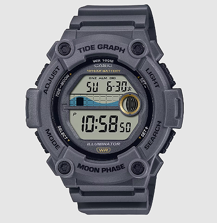 Relógio Casio Masculino Gráfico De Marés WS-1300H-8AVDF